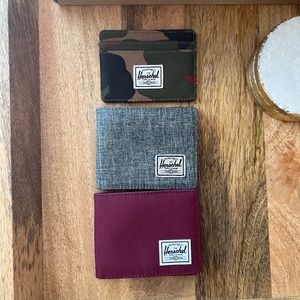 BUNDLE OF 3 HERSCHEL WALLETS